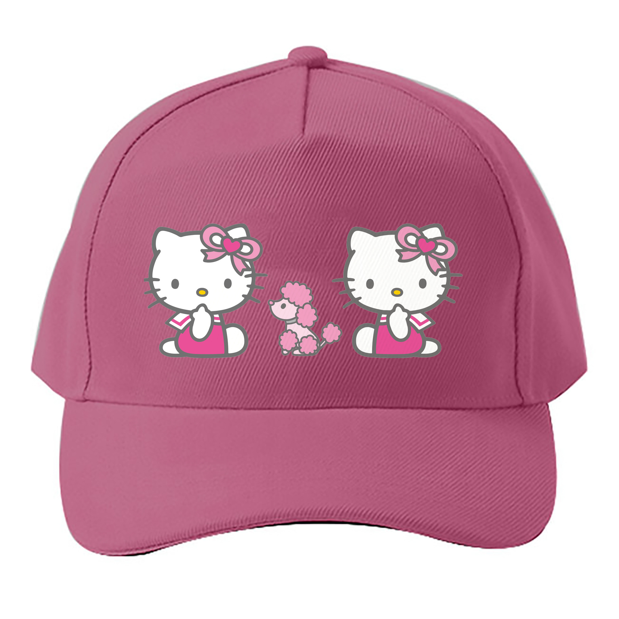 （画像用） Hello Kitty ハローキティ ベースボールキャップ 綿100％ 男女兼用 帽子 スポーツ